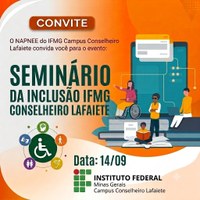 Durante todo o dia 14/9, estudantes, servidores, profissionais convidados e comunidade externa participarão de palestras, rodas de conversa, oficinas e apresentações culturais voltadas à construção de uma sociedade mais inclusiva e humana