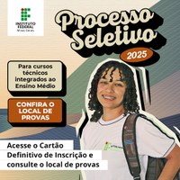 IFMG libera Cartão Definitivo de Inscrição do Processo Seletivo 2025