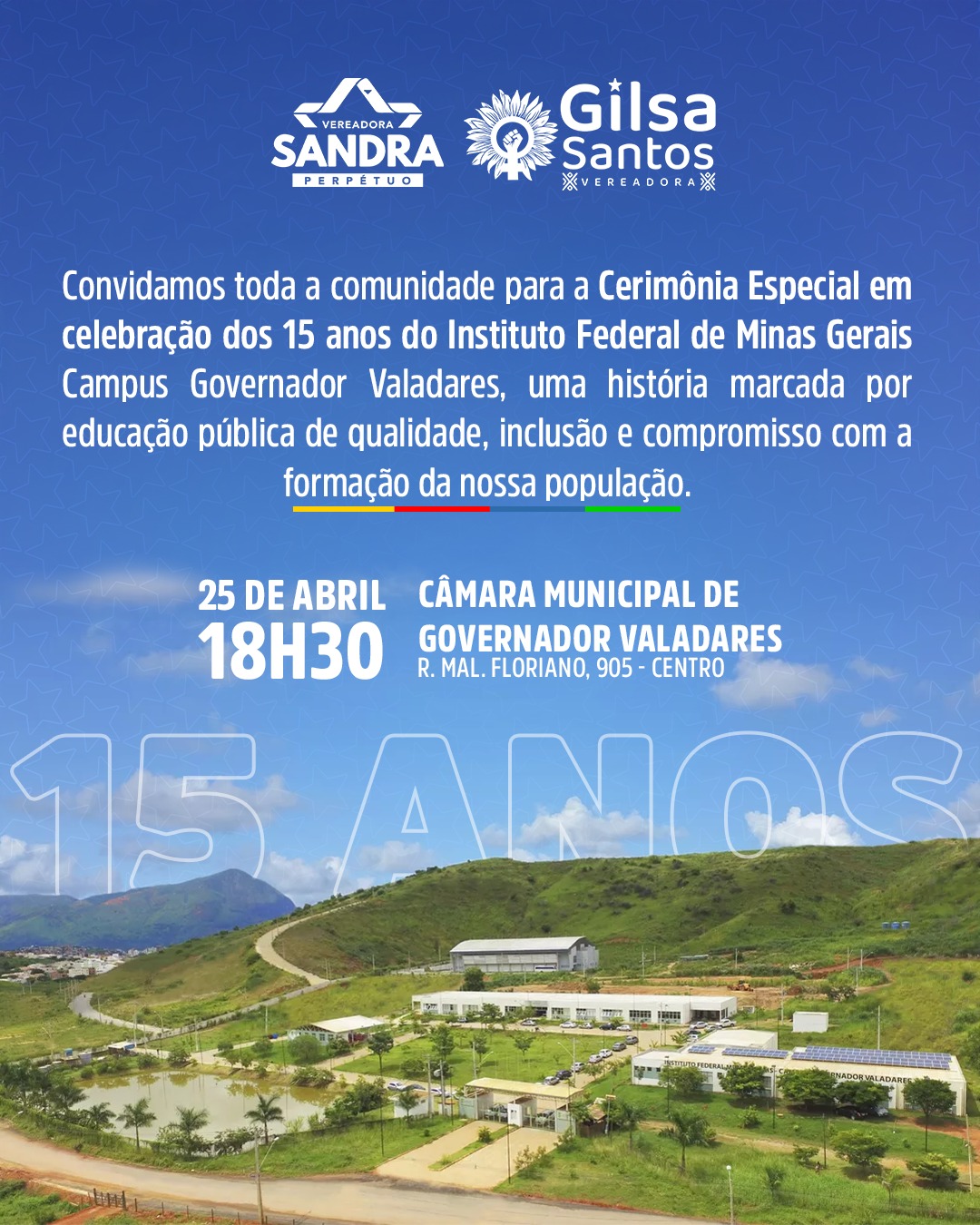 Homenagem Câmara Municipal_15 anos do Campus GV