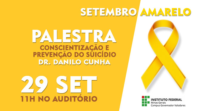 Setembro Amarelo - Palestra 29/09/17