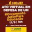 Ato virtual em defesa do orçamento da Educação