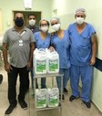 Entrega álcool 70% à Maternidade do Hospital Municipal de GV