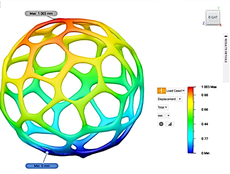 Validação da resistência da esfera voronoi por simulação de elementos finitos