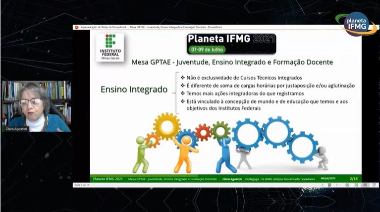 Pedagoga Clara Agostini no Planeta IFMG