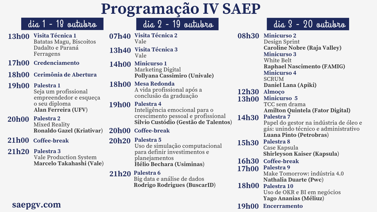 Programação VI SAEP