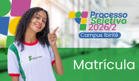 A Diretoria de Ensino do IFMG campus Ibirité informa os próximos passos para solicitação e efetivação de matrícula dos(as) candidatos(as) aprovados(a) em 1ª chamada no curso técnico em Mecatrônica (concomitante/subsequente).