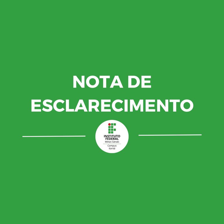 Nota de esclarecimento