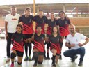 Equipe Voleibol Feminino, na conquista do Ouro