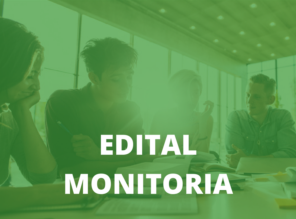 Edital monitoria