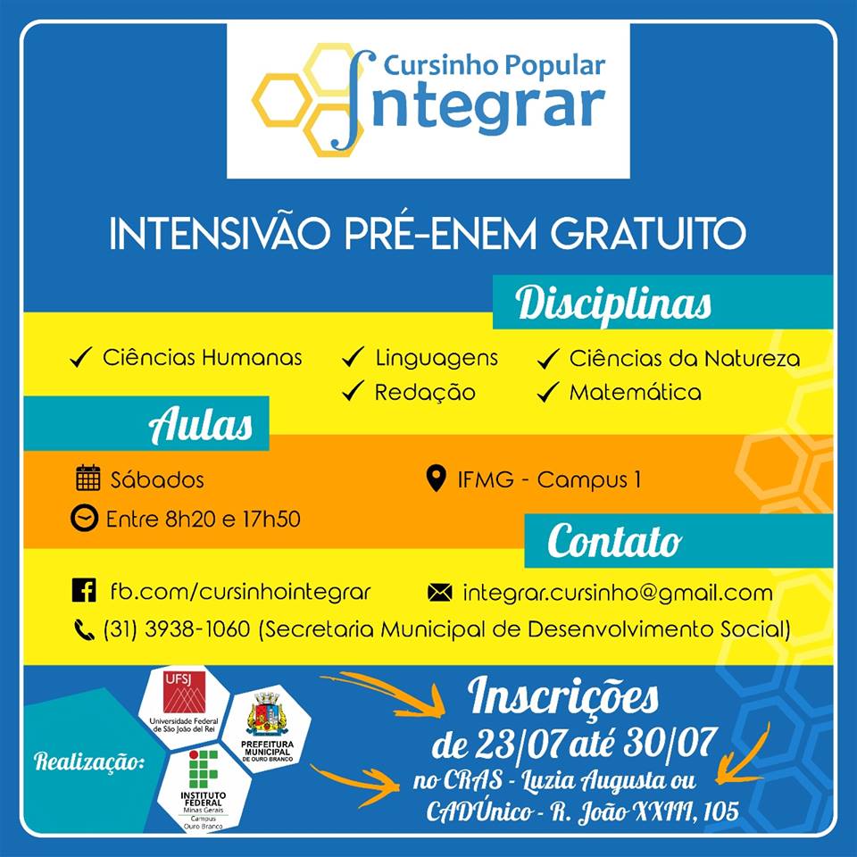 cursinho integrar 2018