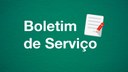 boletim de serviço