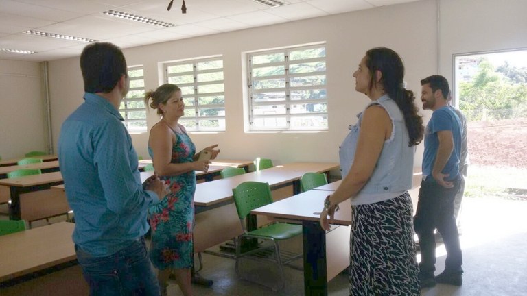 Visita às novas instalações do campus