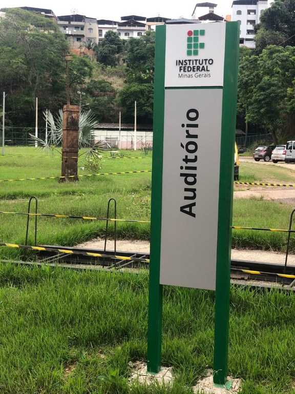 Placa de Sinalização - Prédio 1 Ponte Nova