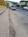 Obras de recuperação da sarjeta na rua do IFMG