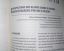 Título do capítulo de autoria da pedagoga Débora: PERSPECTIVAS DOS ALUNOS SOBRE O ENSINO MÉDIO INTEGRADO: POR QUE O FAZEM?