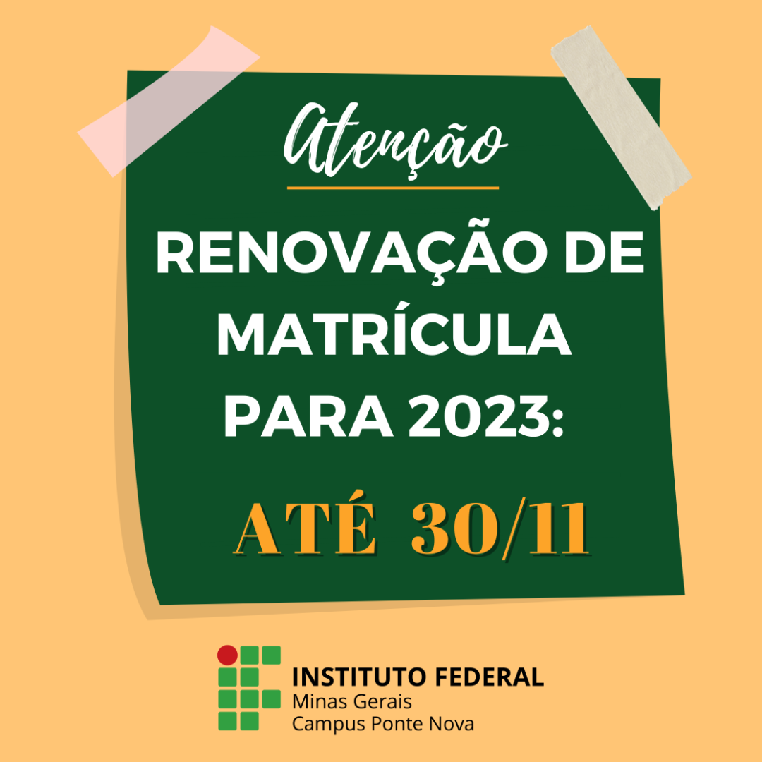 Renovação de matrículas