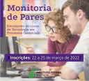 Cartaz Monitoria pares TPG