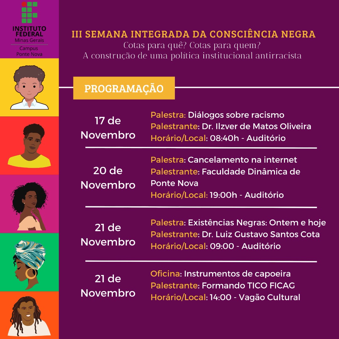 Programação Semana da Consciência Negra 1