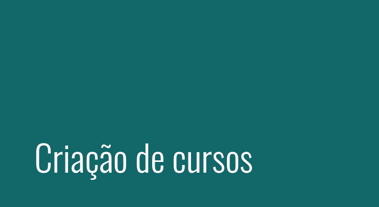 Criação de cursos