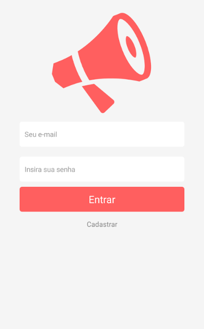 Interface do aplicativo visa à objetividade e funcionalidade