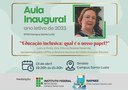 Convite: aula inaugural 2023