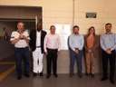 Padre Noben, Leandro Conceição, Rodrigo Andrade, Kléber Glória, Edilvânia Resende e Cristian José (da esq. para a dir.)