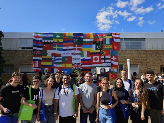 Grupo de estudantes do IFMG no Instituto Politécnico de Bragança