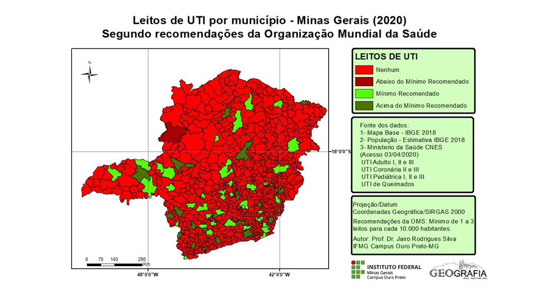 Mapa de Minas Gerais