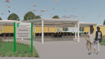 Projeto dos restaurantes que serão construídos nos campi