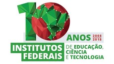 Selo comemorativo dos 10 anos dos Institutos Federais