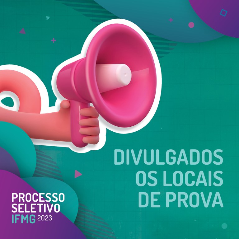 Comprovante definitivo de inscrições indica local de provas