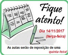 Aviso reposição aulas