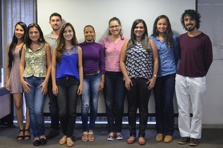 Da esquerda para a direita: Bárbara Moura (Ouro Branco), Ana Luiza Cordeiro (Congonhas), Cleiton Alves (Betim), Kelly Figueiredo (Governador Valadares), Josilene dos Santos (Ribeirão das Neves), Waleska Soares (Santa Luzia), Patrícia Scoralick (Sabará), Alba Nise Rocha (São João Evangelista)Lucas de Sousa Morais - Campus Ouro Preto