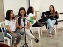 Apresentação Musical na abertura, realizada por alunas do 1º ano do Ensino Médio Integrado - Edificações