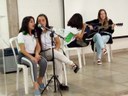 Apresentação Musical na abertura, realizada por alunas do 1º ano do Ensino Médio Integrado - Edificações